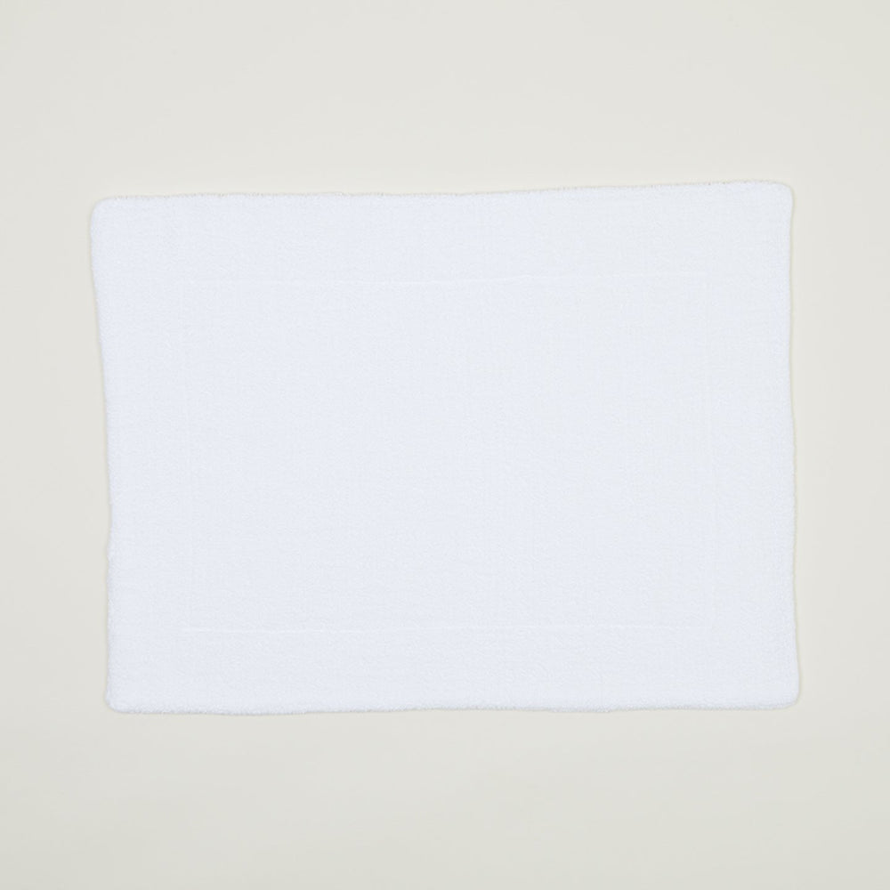 Cotton Terry Bath Mat - White