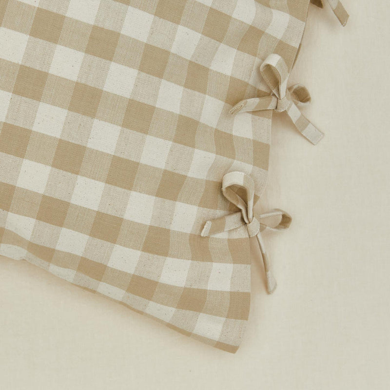 Cotton Gingham Pillowcases, Set of 2 - Ivory & Flax