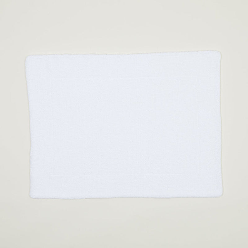 Cotton Terry Bath Mat - White
