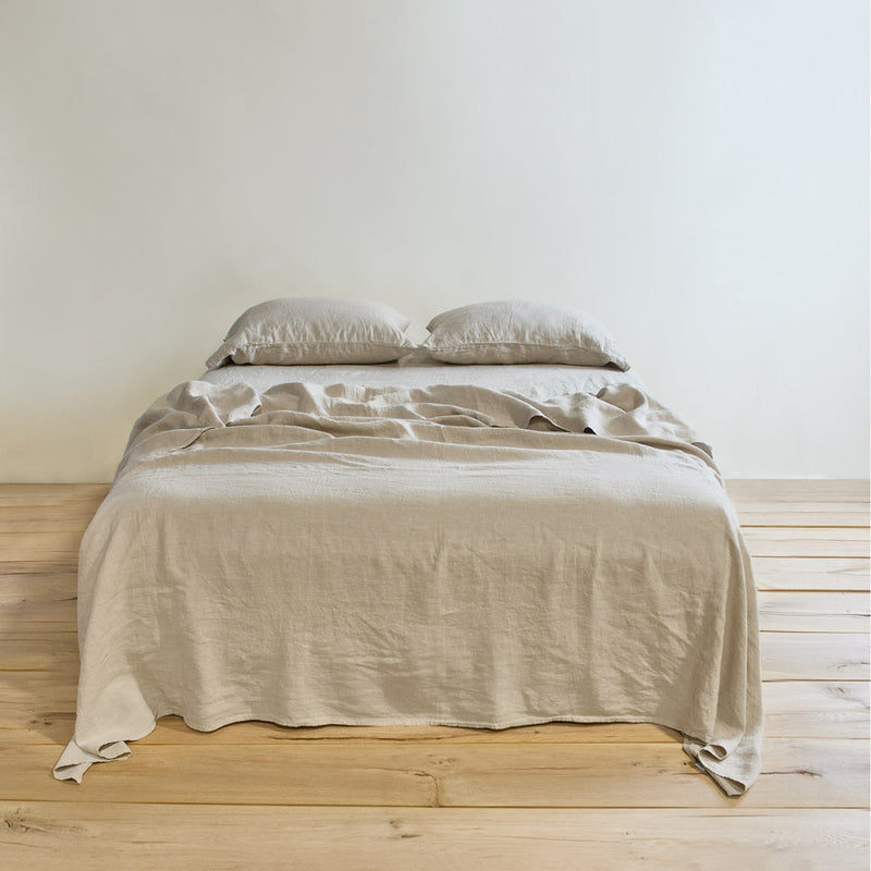 Linen Flat Sheet - Flax