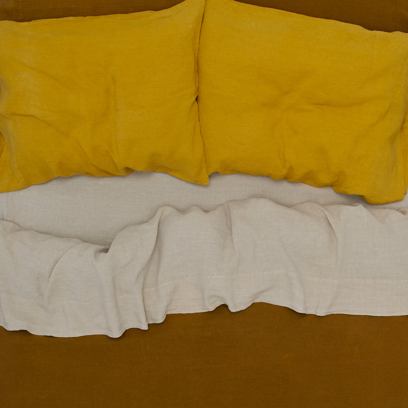 Linen Flat Sheet - Flax