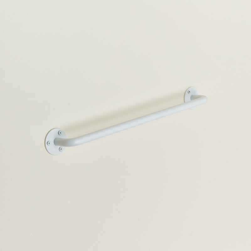 Matte Metal Towel Bar - White