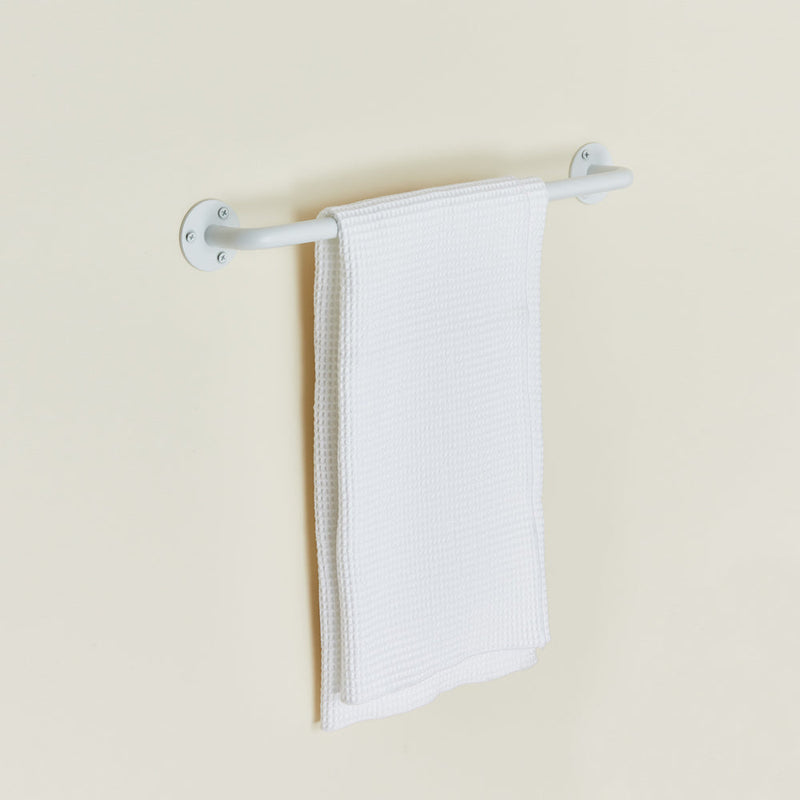 Matte Metal Towel Bar - White