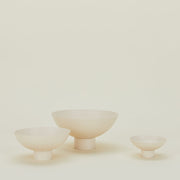 Metal Pedestal Bowl - Ivory