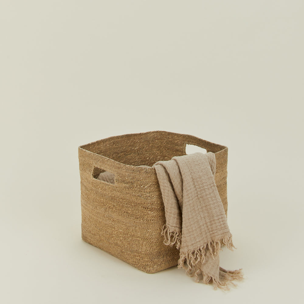 Woven Square Basket - Natural