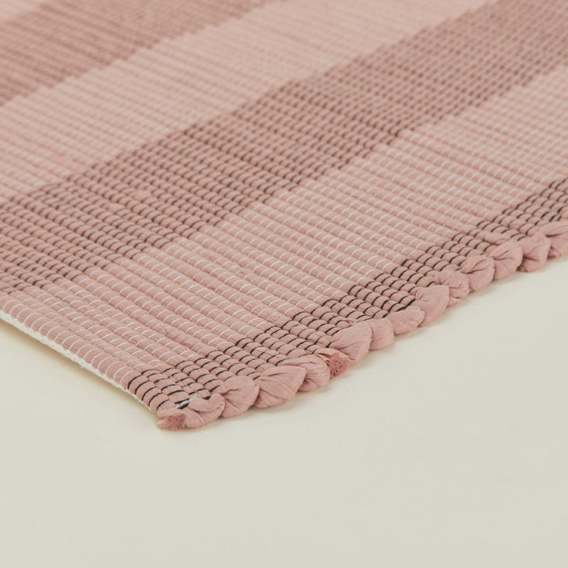 Woven Stripe Floor Runner - Blush